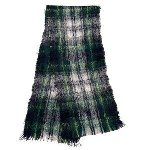 Vintage Yarrowvale Tartan Plaid Mohair Blend Scarf